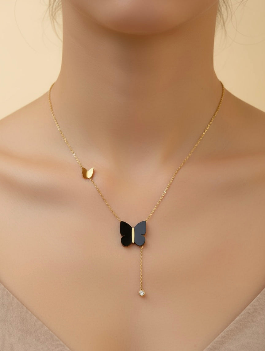 Butterfly Gold Necklace