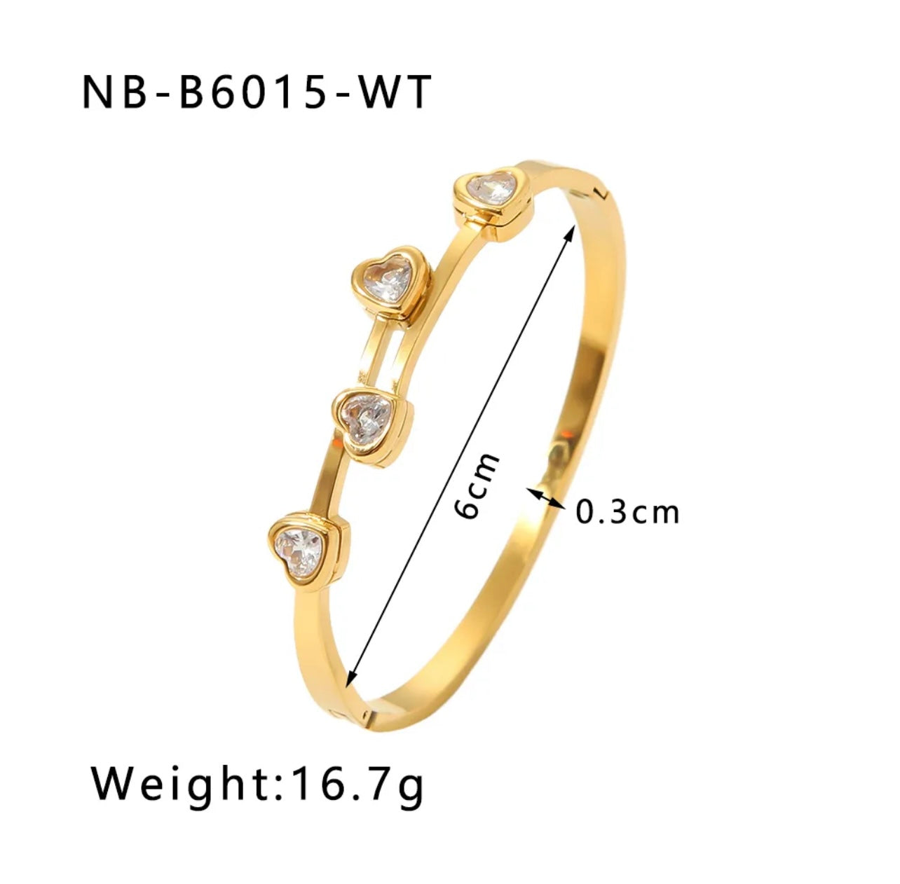 White Sweetheart Bracelet