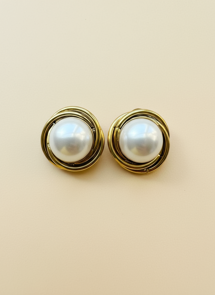 Vintage Pearl Earrings