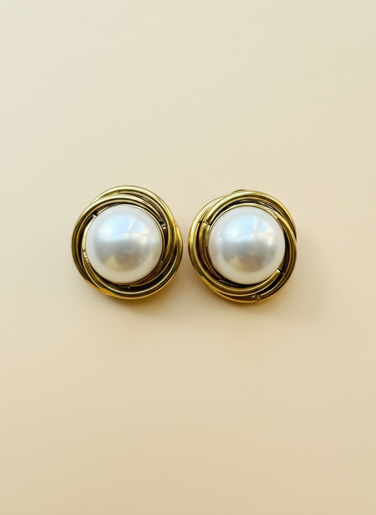 Vintage Pearl Earrings
