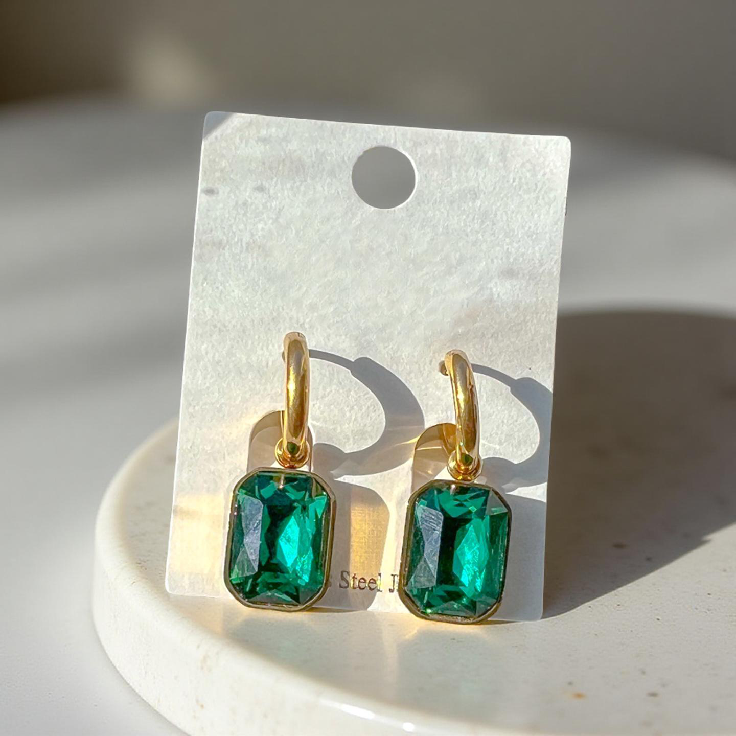 Emerald Drop Earrings