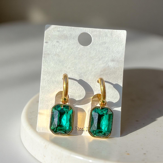 Emerald Drop Earrings