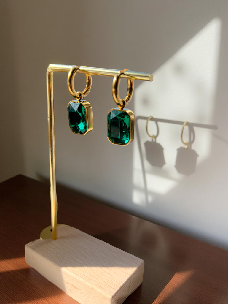 Emerald Drop Earrings