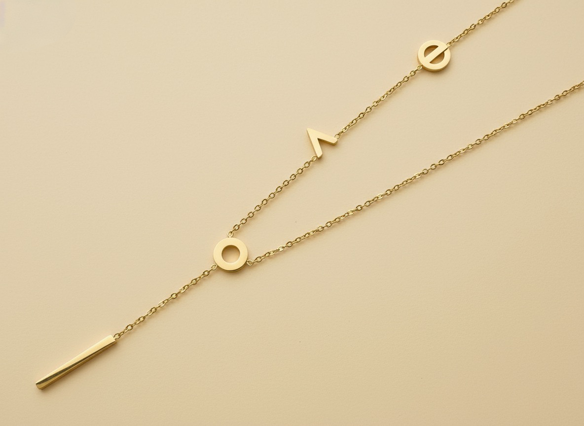 Love  Lariat Necklace
