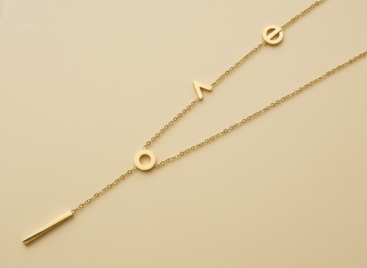 Love  Lariat Necklace