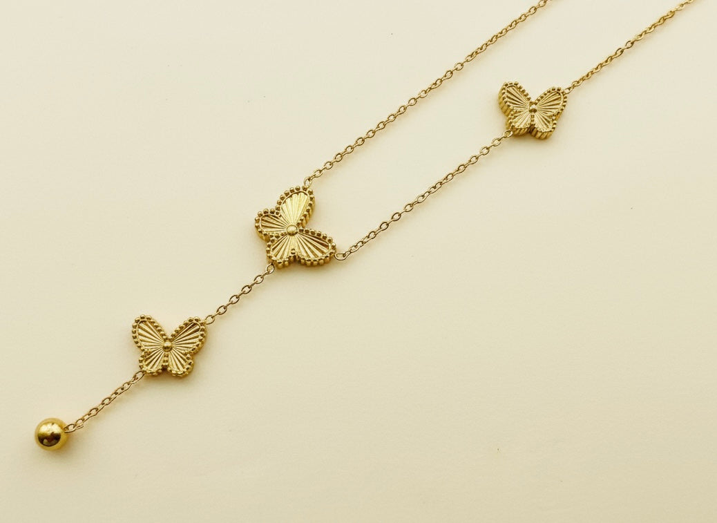 Golden Flutter Necklace