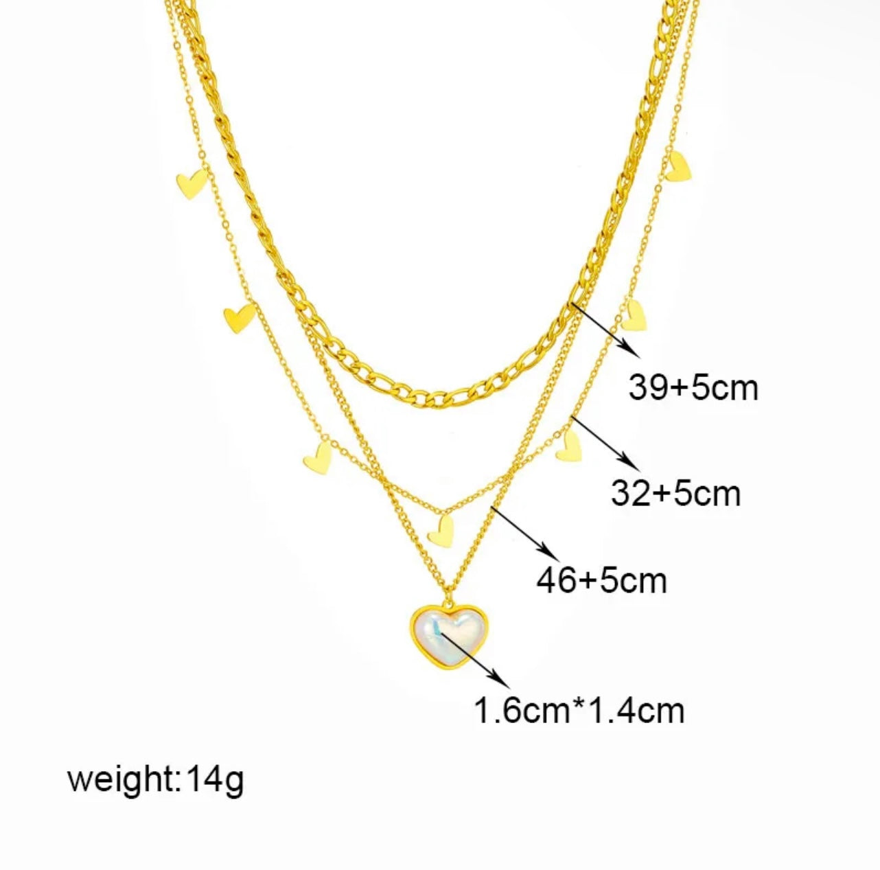 Eternal Heart Layers Necklace