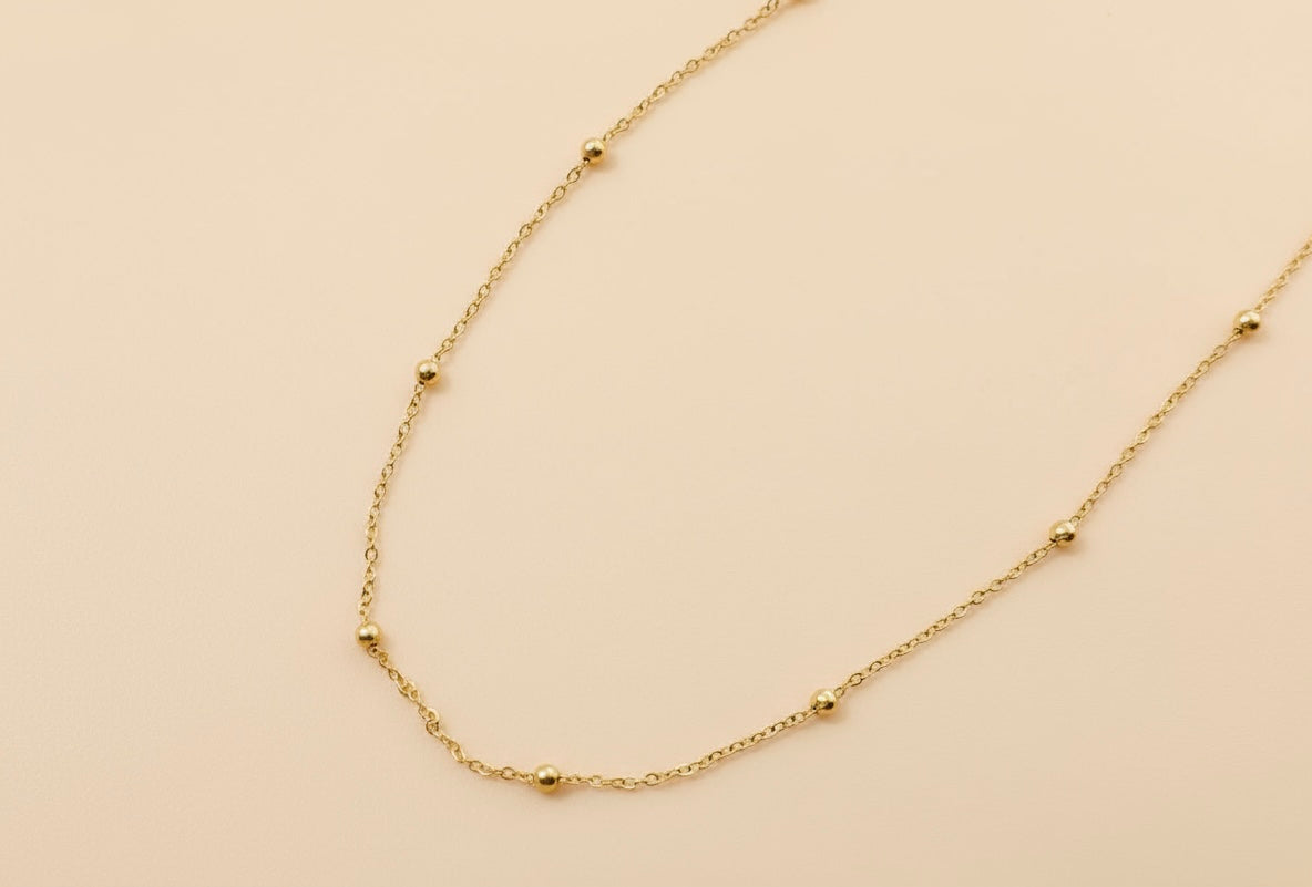 Luna Beaded Chain Necklace
