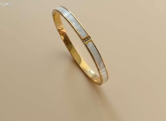 Gold and Mother-of-Pearl Bangle