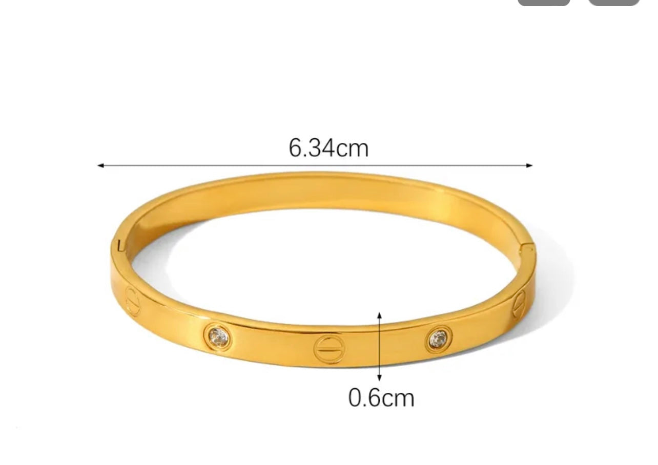 Eterna Luxe Gold Bangle