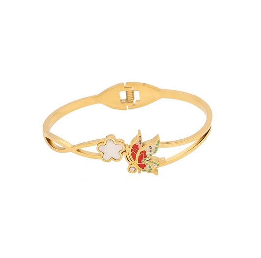 Vivid Enamel Butterfly Bracelet