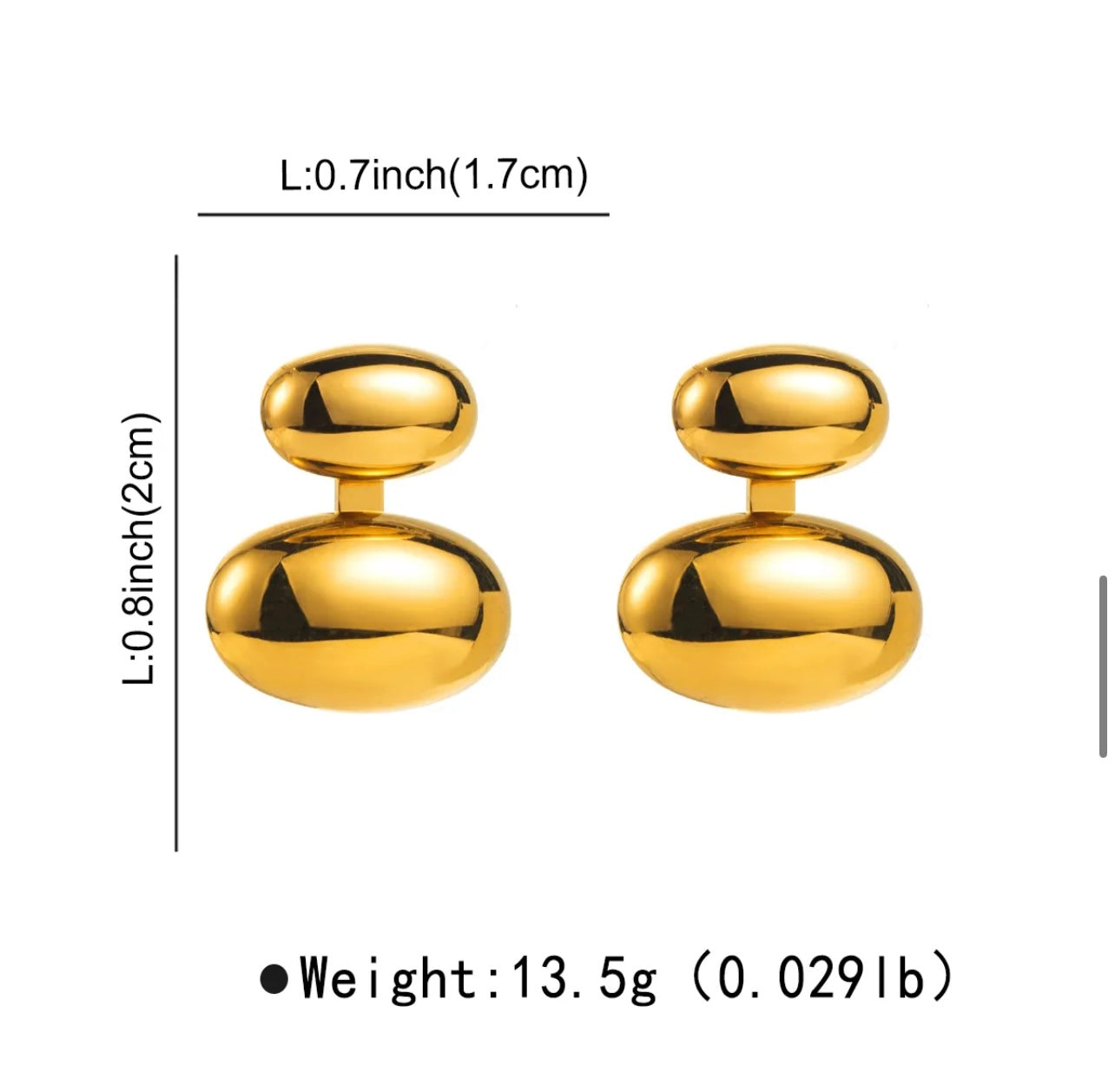 Luna Bold Dome Earrings