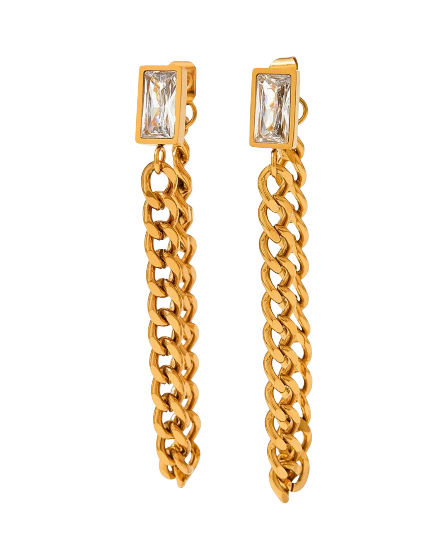Luxury Chain Drop Statement Earrings