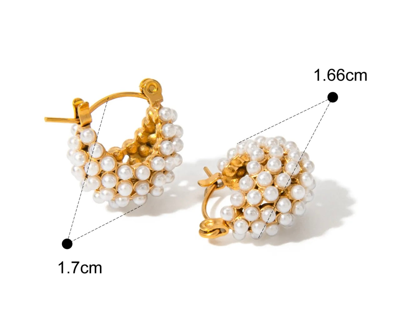 Micro-Pearl Cluster Huggie Hoops