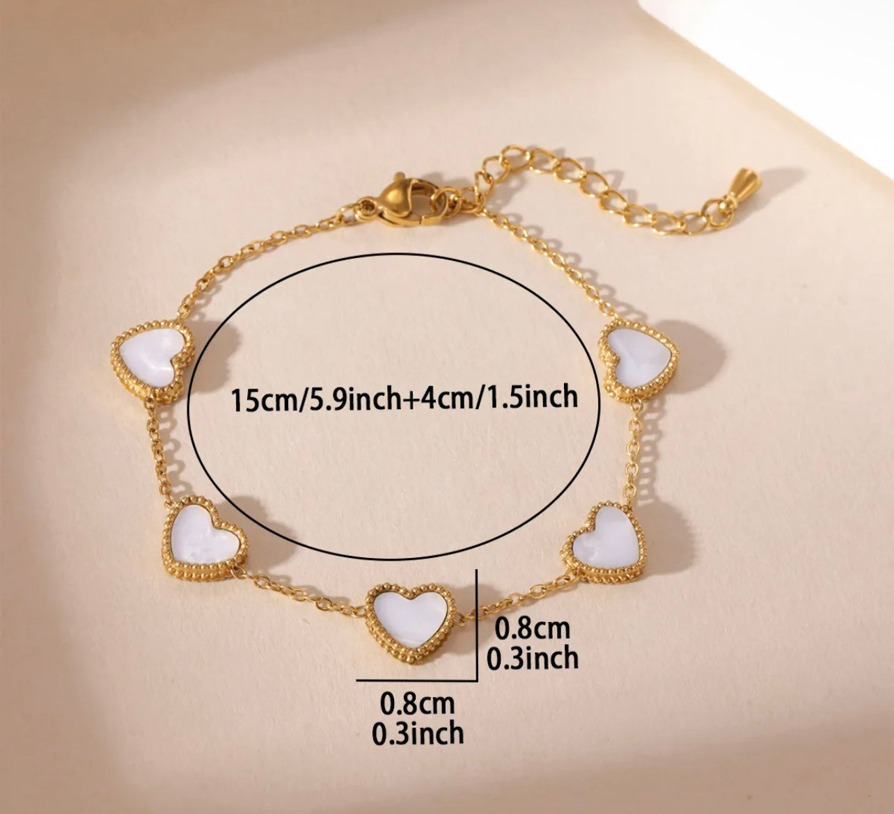 Dual Side Heart Bracelet