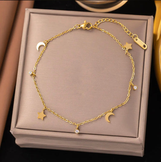 Celestial Dangle Charm Bracelet