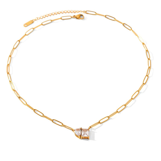 The "Toi et Moi" Paperclip Pendant: