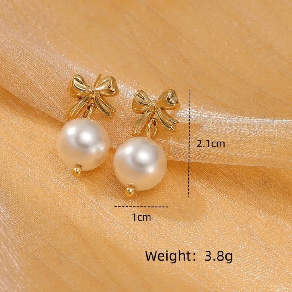 Bow Tassel Earrings